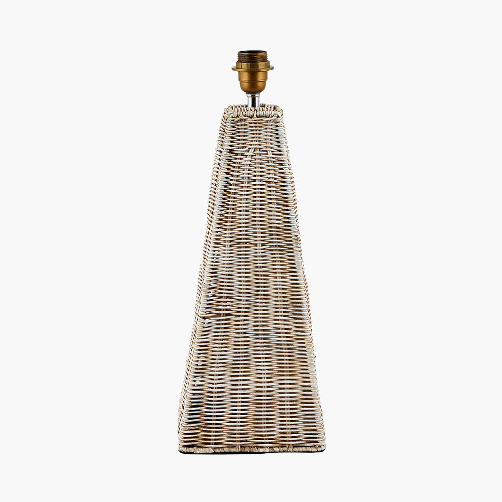 Seacomb Rattan Pyramid Table Lamp - Base Only